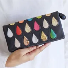【美品】tsumori chisato CARRY ドロップス　長財布　ブラックのサムネイル