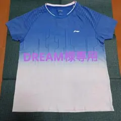 Li-Ning バドミントンシャツ Lサイズ 青白
