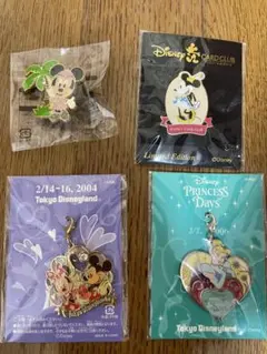 ディズニー　ファスナーチャーム　ピンバッジ