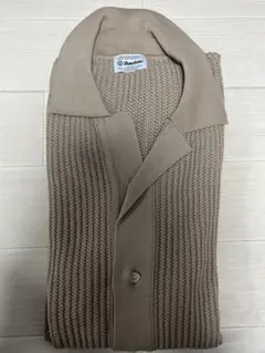ユナイテッドアローズ ソリッド コットンナイロン ニットポロシャツ 