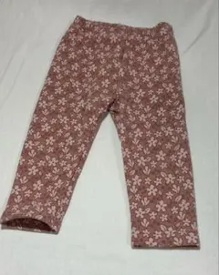 ズボン　ピンク系　花柄