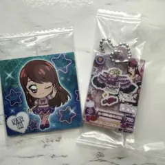 アイカツ ガチャガチャ 紫吹蘭 だれでもアイドル活動アクリルチャーム シール