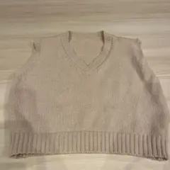 GRL Vネックニット　M 薄いピンク