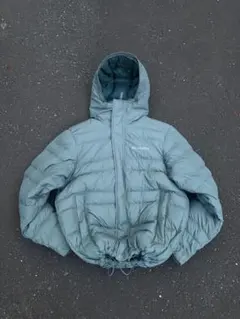 columbia パフダウンジャケット 水色 mont-bell