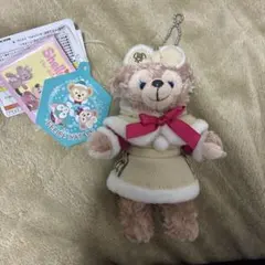 ディズニー　シェリーメイ　クリスマス　ぬいぐるみバッジ