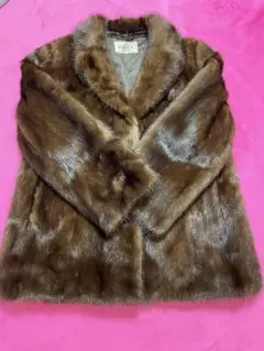 ROYAL MINK New York SEIBU ミンク ファーコート 毛皮 ハーフ丈 茶
