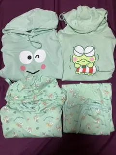 けろけろけろっぴ パーカー スウェット Lサイズ 3種 古着
