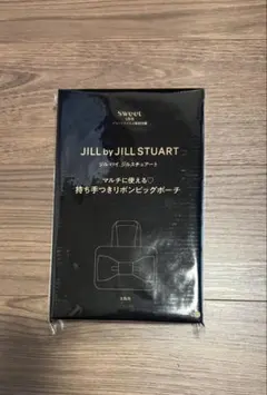 JILL by JILLSTUART 持ち手つきリボンポーチ ブラック