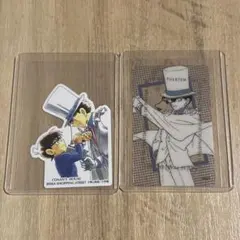 名探偵コナン　コナン探偵社　クリアカード　トレーディングステッカー　怪盗キッド