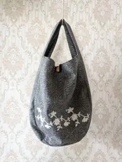ワンハンドルバッグ(花刺繍)