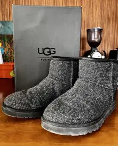 【希少・美品】UGG アグ ムートンブーツ クラシックミニ ドネガル 28cm