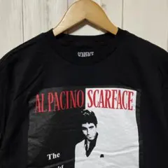スカーフェイス アルパチーノ 映画 ムービー ブラック ビッグプリント Tシャツ