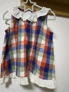 チェック柄ノースリーブ