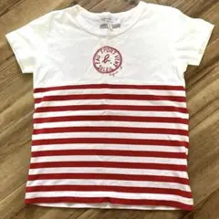 【希少】agnès b. 赤ストライプ Tシャツ 6 ans