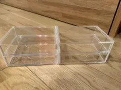 【GWセール】無印良品　重なるアクリルケース　引き出し、フタ付引き出し　セット