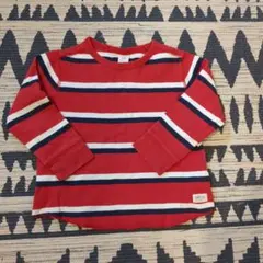 ベビーギャップ　100カットソー　赤ボーダー　綿