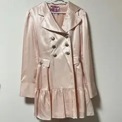 ピンク ロングコート／ワンピース