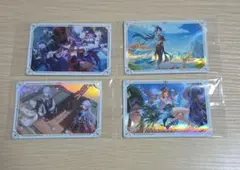原神　シールウエハース　4点セット