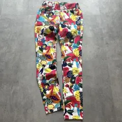 極美品✨PEARLYGATESレディース ゴルフパンツ 総柄 30周年 サイズ0