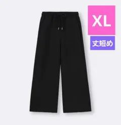 GU パフスウェットバギーパンツ　EC（丈短め） XL　ブラック