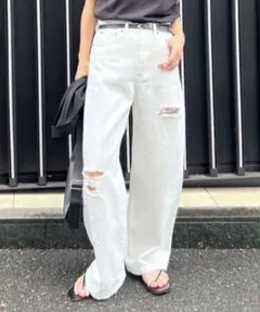 【GALLARDA GALANTE】ガリャルダガランテ ワイドデニムパンツ XSのサムネイル