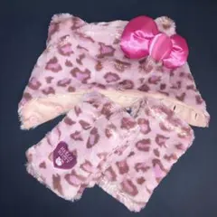 USJ ハローキティ　マフラーハット　ヒョウ柄 ユニバ