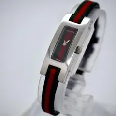 284 稼働 GUCCI 時計 レディース 3900L シェリーライン シルバー Gucci 3900L - Mother of Pearl White - Diamond Dial