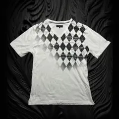 Y2K お兄系 00s Argyle V-Neck Tee archiveのサムネイル