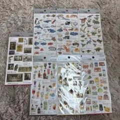 大人の図鑑シール 新品 シール 恐竜 魚 食べ物 カクテル 古代エジプト