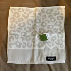 値下げ！kate spade レオパード柄 タオルハンカチ