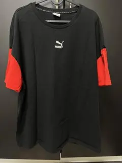 PUMA 半袖 Tシャツ 黒/赤