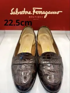 Salvatore Ferragamo フェラガモ ローファー クロコ型押しのサムネイル