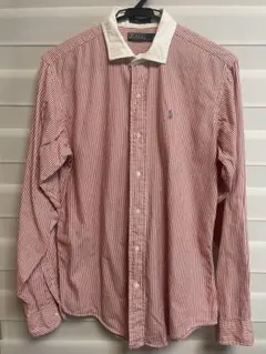 ポロラルフローレン　ストライプシャツ　USA製