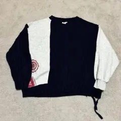 【USED】niko and... ドッキングニットトレーナー　再構築　Lのサムネイル