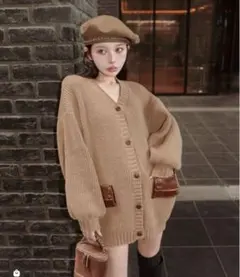 2025年最新】レザーコンビオーバーカーディガン darichの人気アイテム