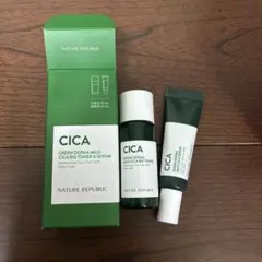 ネイチャーリパブリック CICAセット　試供品　化粧水　美容液　グリーンダーマのサムネイル