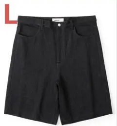 everyone soft denim shorts (BLACK) - メルカリ
