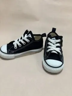 【美品】15.0 コンバースキッズ スニーカー ブラック　靴　converseのサムネイル