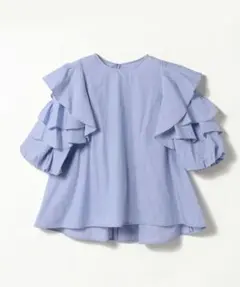 LANVIN en BLeu 袖フリルブラウスのサムネイル