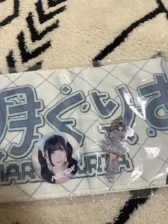 iON! くじ透明くりあ 缶バッジ、クリアポーチ、タオル、証明写真