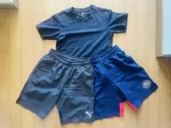 Puma UNIQLOキッズ Tシャツ ハーフパンツ　140 サッカーのサムネイル