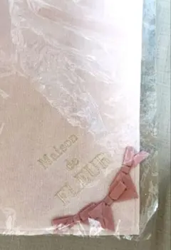 Maison de FLEUR 3連リボンタオルハンカチ ピンクのサムネイル