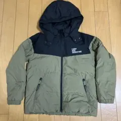 GUヒートパデッドブルゾンダウン　130