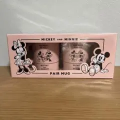 【新品未開封】Disney ミッキー&ミニー ハートペアマグカップ ピンク