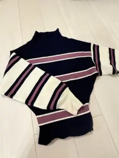 FURFUR リブ編みタートルネックセーター