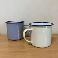 AXCIS アクシス 琺瑯マグカップ 2点セット