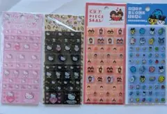 タイルシール ハローキティ シール 2・モンチッチ1・たまごっち1計４セット