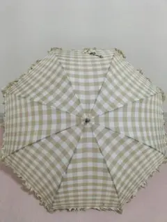 イヴサンローラン チェック柄フリル 雨傘·長傘のサムネイル