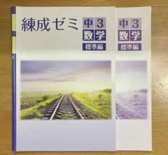 練成ゼミ　中3　数学　解答解説付き