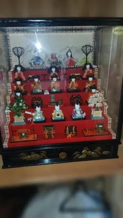 雛人形セット ガラスケース入り